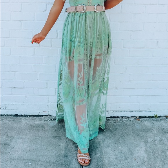 Dreaming In Color Maxi:Sage - Picture 2 of 6